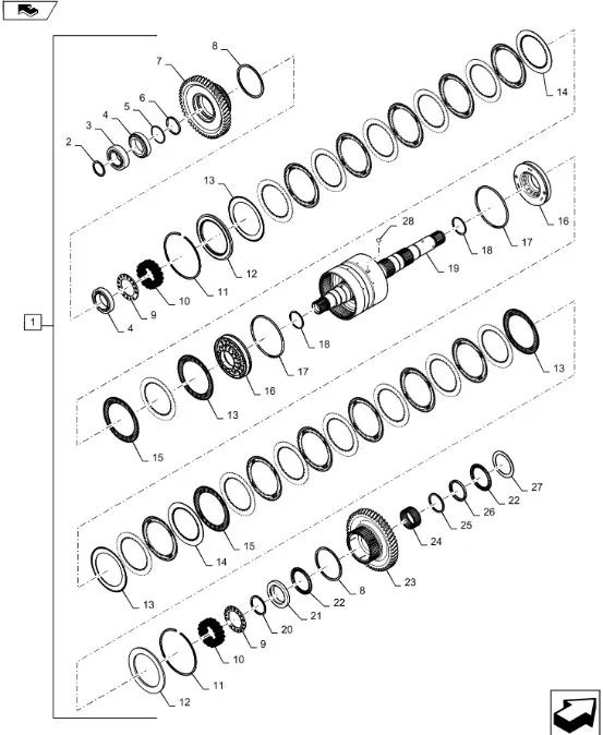 87350260 - Подшипник игольчатый вала входного КПП T9T9./St.